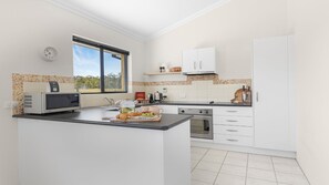 Microwave, oven, stovetop, toaster