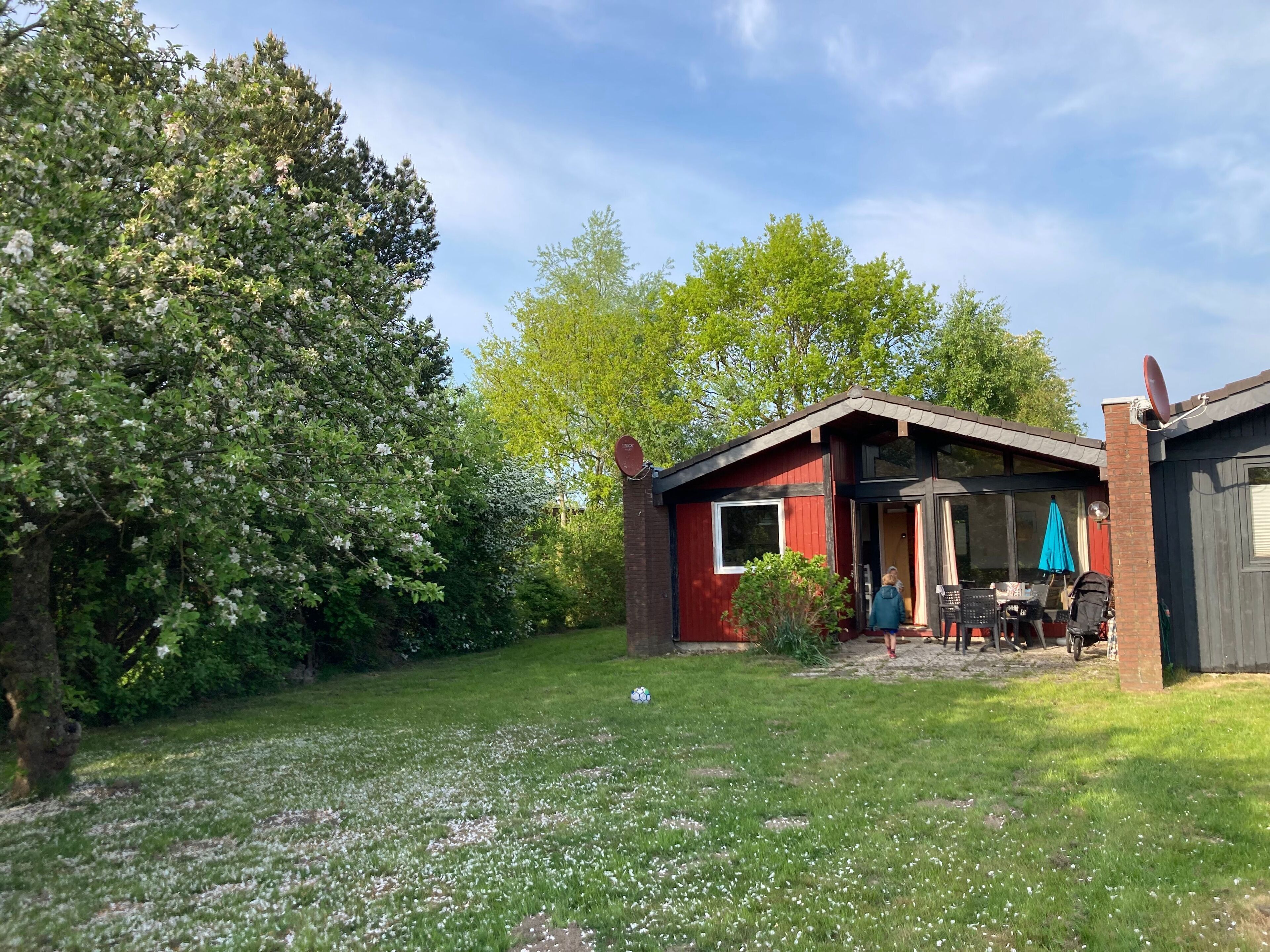 Ein schöner Garten umgibt das Nordseehaus 167