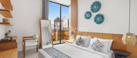 Villa, 3 chambres, vue établissement | Vue de la chambre