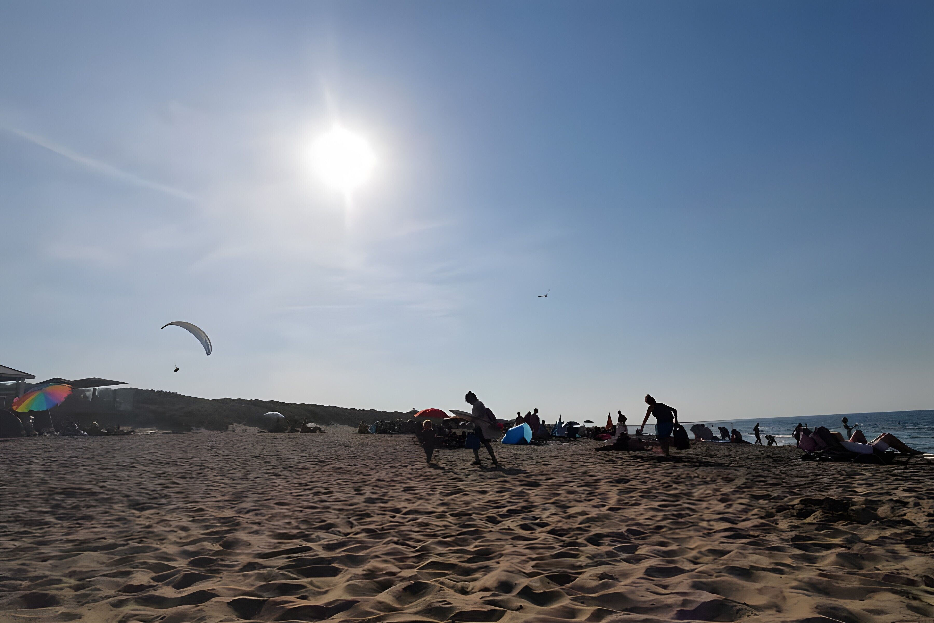 Vlak bij het strand
