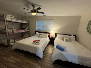 3 bedrooms, iron/ironing board, travel cot, free WiFi
