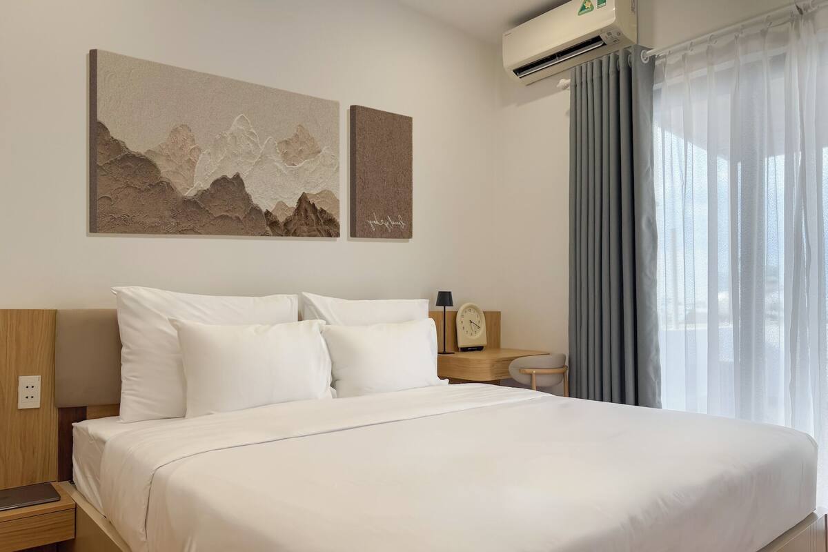 Appartement Deluxe | Coffre-fort, bureau, espace de travail pour ordinateurs portables