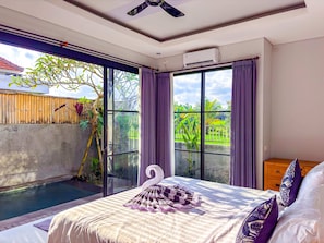 1 habitación, acceso a internet y ropa de cama