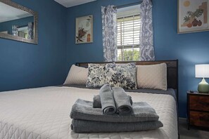 4 bedrooms, iron/ironing board, travel crib, WiFi