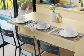 Villa, 4 habitaciones, vista a la montaña | Comedor