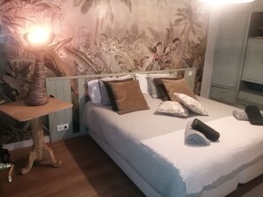 4 dormitorios, tabla de planchar con plancha, wifi gratis y ropa de cama