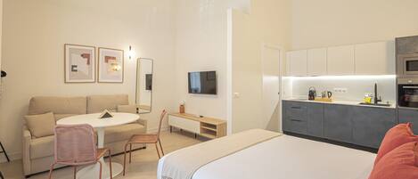 Standard-studiolejlighed - 1 dobbeltseng - stueetage | Strygejern/strygebræt, gratis Wi-Fi