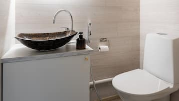Standard Studio, 1 Queen Bed, Lake View, Lakeside | Bathroom | Shower, hair dryer, towels, toilet paper
