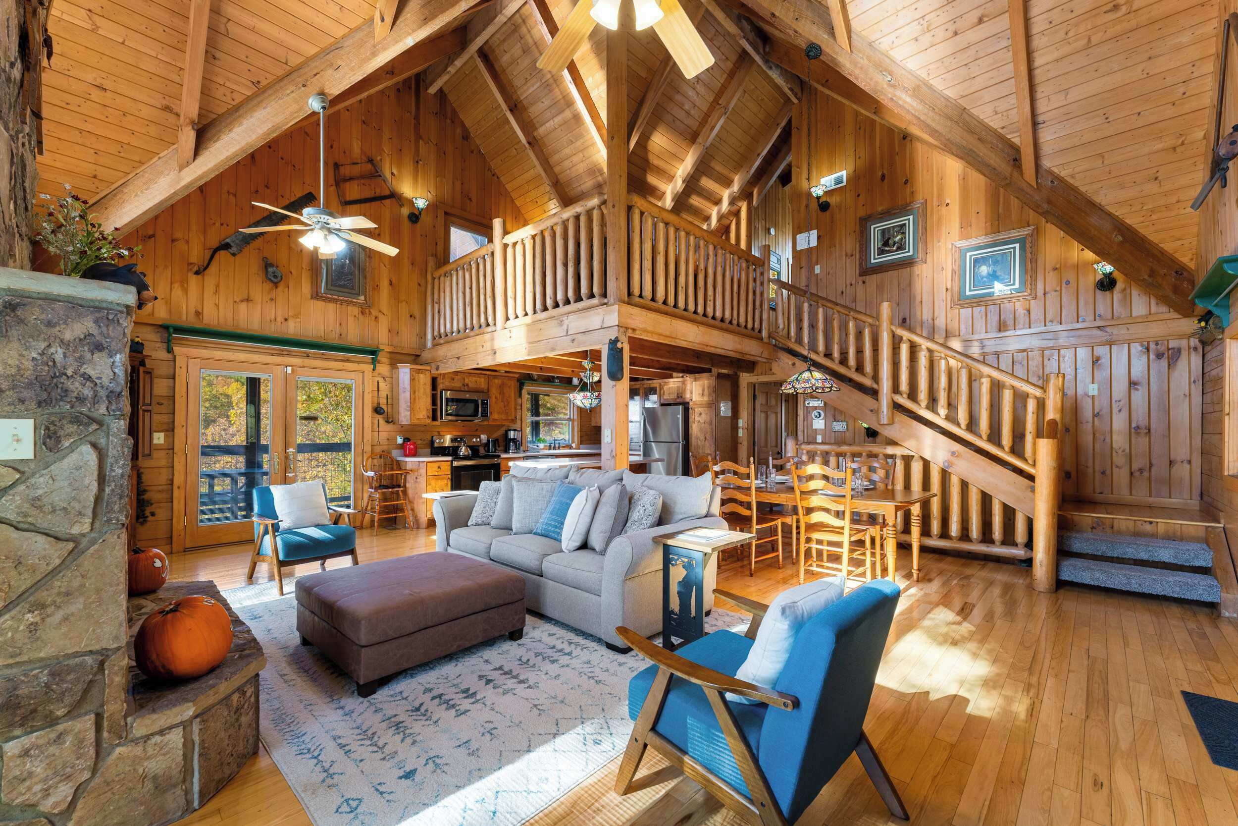 TV, fireplace, video games, offices