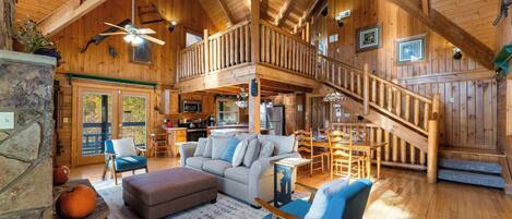 TV, fireplace, video games, offices