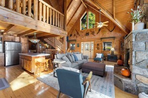 TV, fireplace, video games, offices