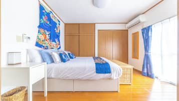 2 bedrooms, iron/ironing board, travel crib, WiFi