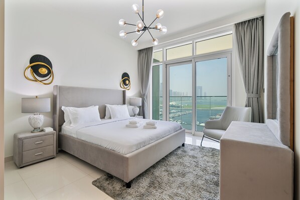 Premium Apartment, Balcony, Bay View | In-room safe, blackout drapes, soundproofing, iron/ironing board