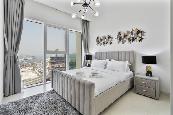 Premium Apartment, Balcony, Bay View | In-room safe, blackout drapes, soundproofing, iron/ironing board