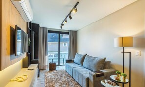 Basic Apartment | Living area - Charming apartment with fireplace in Gramado STA0305 (Gramado)