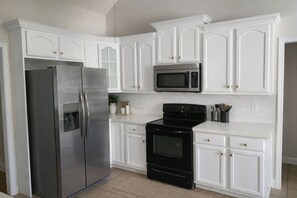 Microwave, oven, stovetop, dishwasher