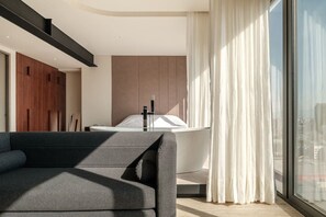 1 bedroom, desk, iron/ironing board, WiFi - Departamento con Tina al Centro y Vista Panorámica (Mexico City)