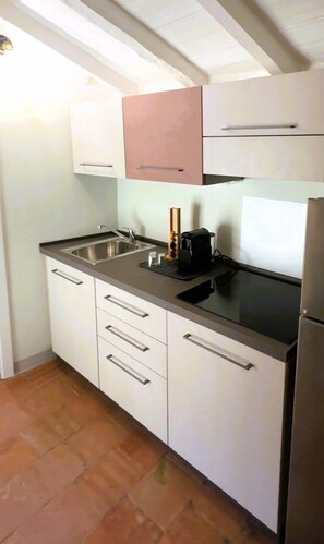 Classic-Apartment, Balkon, Stadtblick | Eigene Küche | Kühlschrank, Mikrowelle, Herdplatte, Kochgeschirr/Geschirr/Besteck