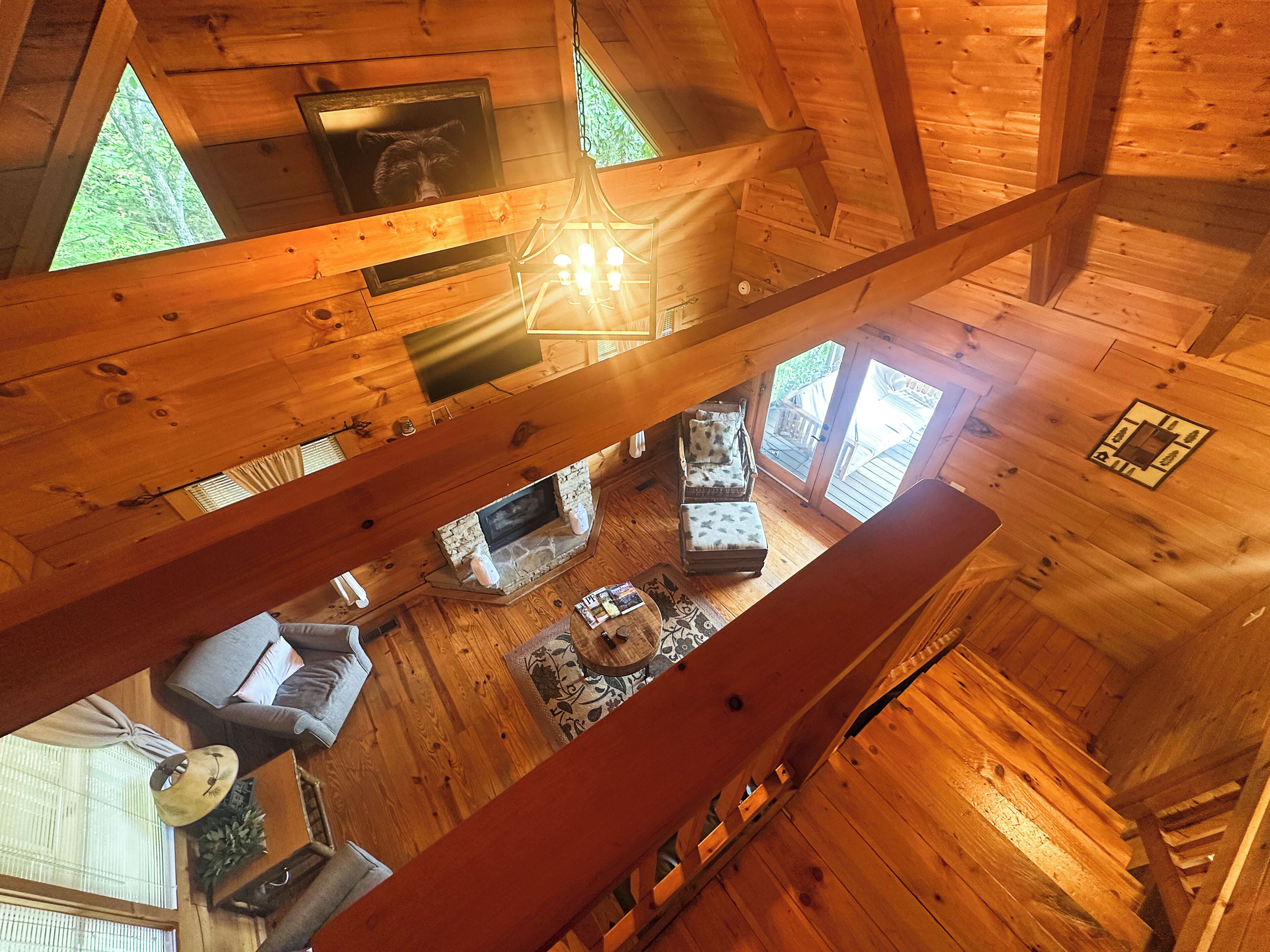 Smart TV, fireplace, video games, foosball