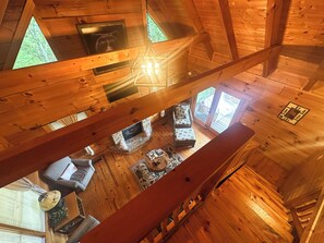 Smart TV, fireplace, video games, foosball