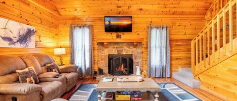 تلفزيون، مدفأة