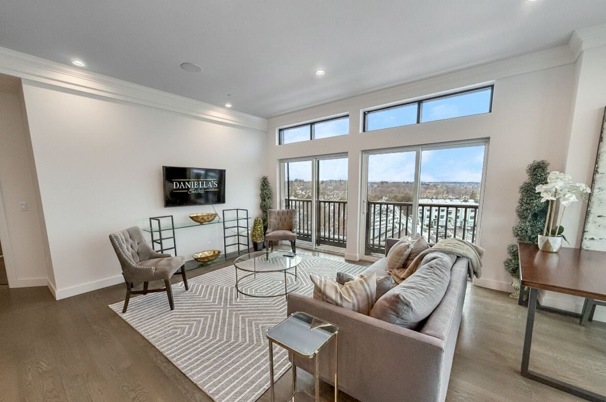 Penthouse Presidential, quang cảnh thành phố | Khu phòng khách