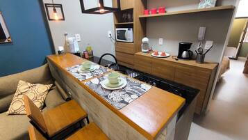 Apartamento conforto | Terraço/pátio