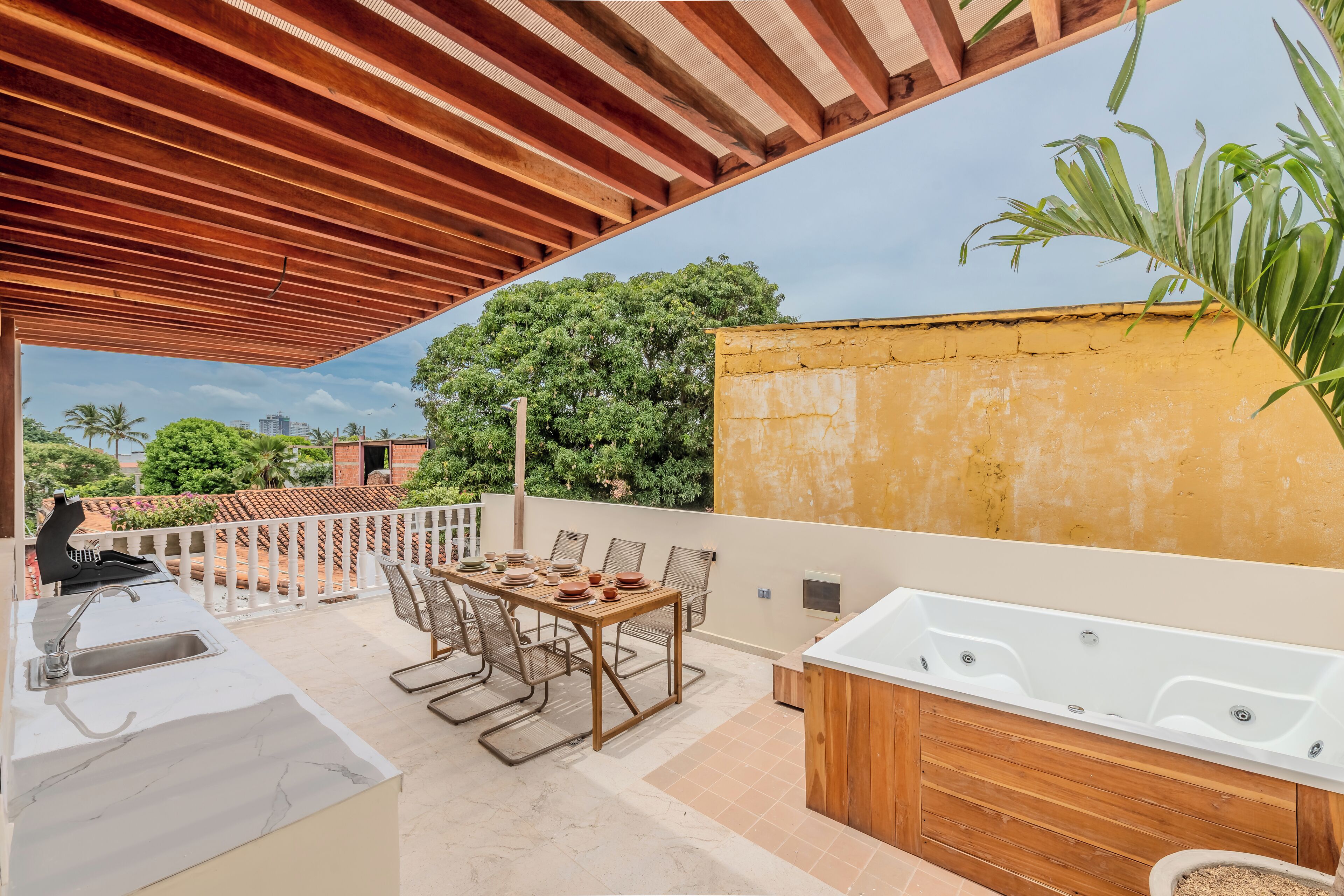 Idromassaggio all'aperto