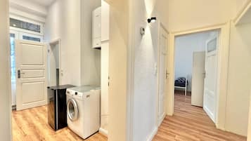 Desk, laptop workspace, free WiFi