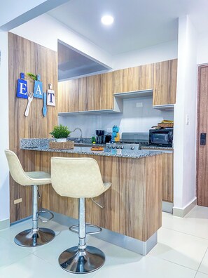 Fridge, microwave, oven, stovetop - Themed & Peaceful -Garden view - Energy Included (Punta Cana)