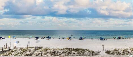 On the beach, snorkeling