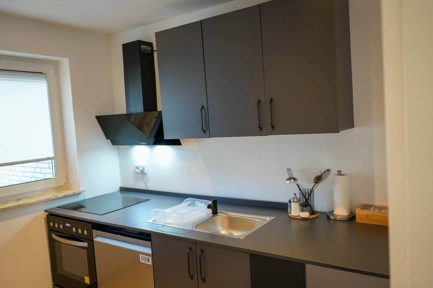 冷蔵庫、オーブン、コンロ、食器洗い機