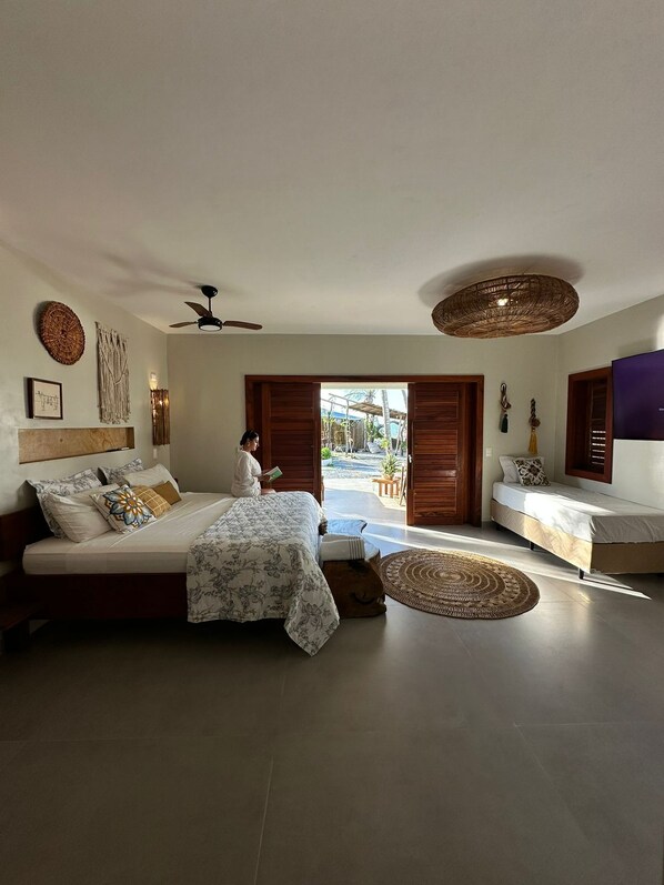 Chambre Quadruple Luxe, vue mer