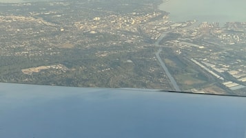 Vue depuis lâhĂ©bergement