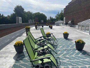 Terrace/patio - Rooftop Luxury Loft Fireplace Gym Bball EV+ (Buffalo)
