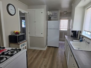 Microwave, oven, stovetop
