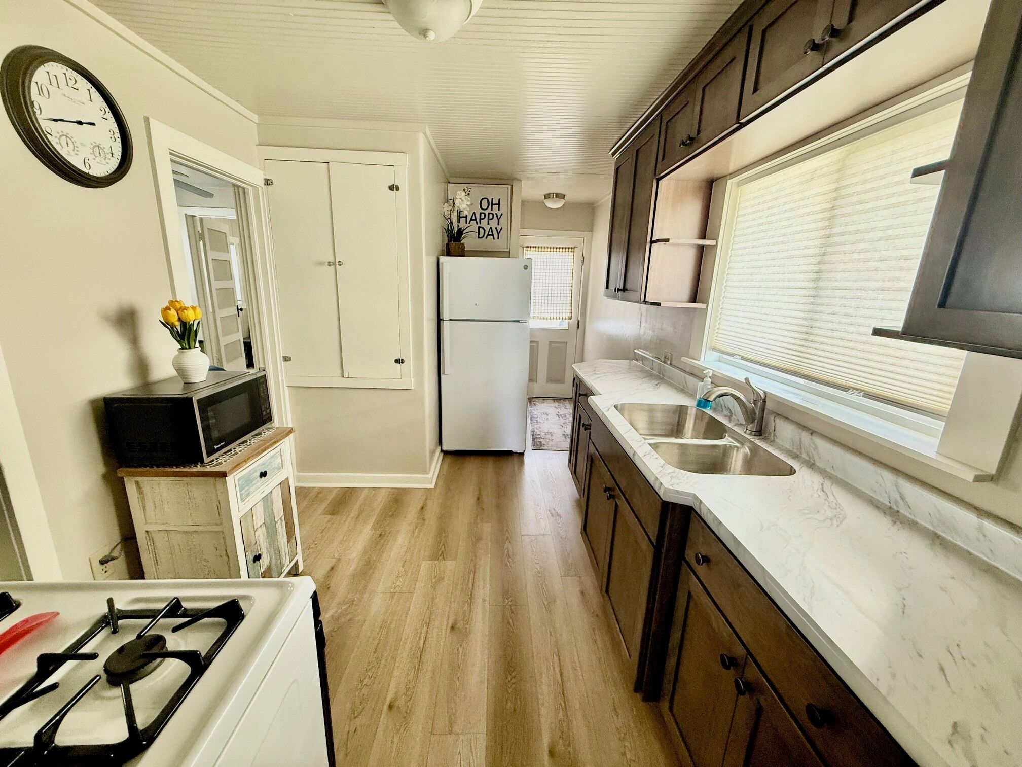 Microwave, oven, stovetop