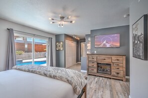 4 bedrooms, in-room safe, iron/ironing board, travel crib