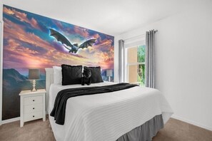 4 bedrooms, iron/ironing board, WiFi, bed sheets