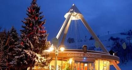 Chalet, 100m from ski slopes, Ground floor, balcony, fireplace or stove, tv, ski locker, 150mÂČ