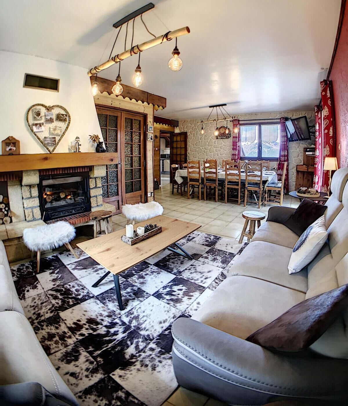Chalet, Ground Floor, Balcony, Fireplace Or Stove, Tv, Ski Locker, 150m², Le Corbier - Saint-Jean-d'Arves