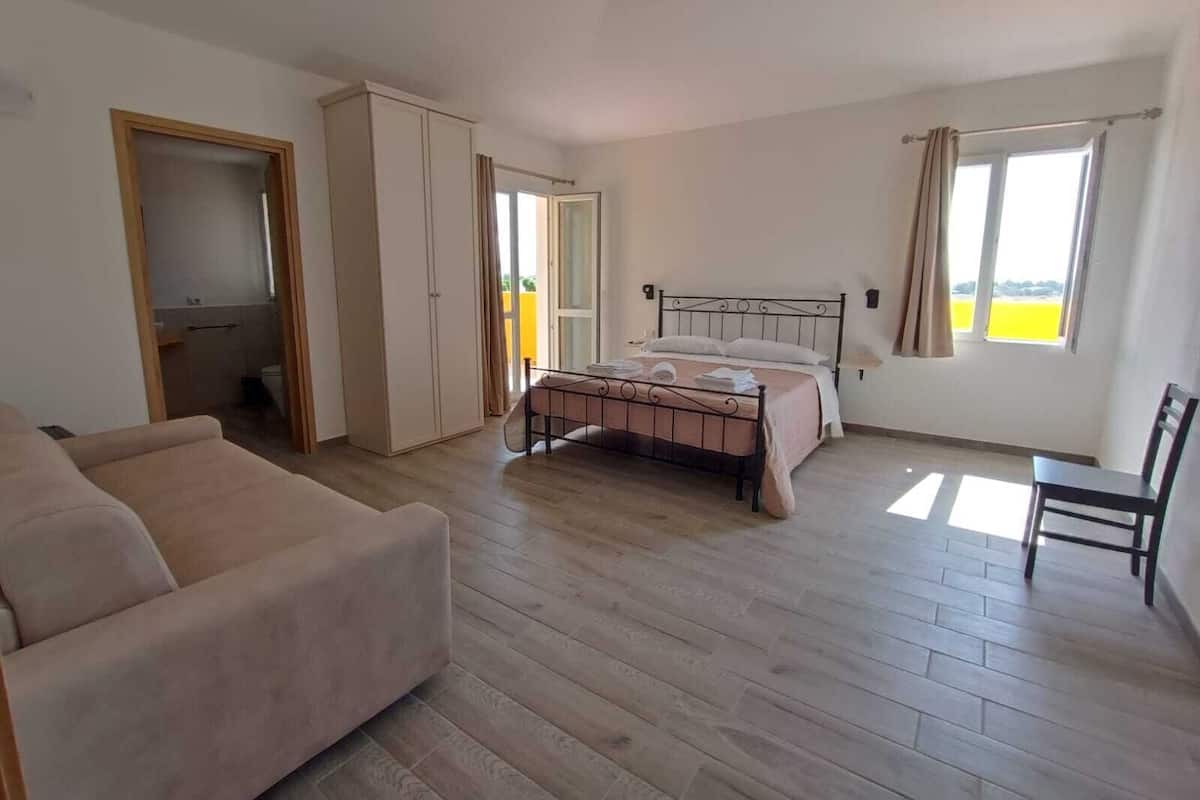 Panoramic-Vierbettzimmer, Gartenblick