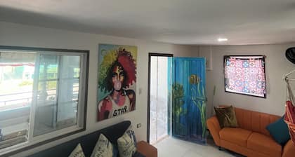 Beach front bungalow with AC in Providencia