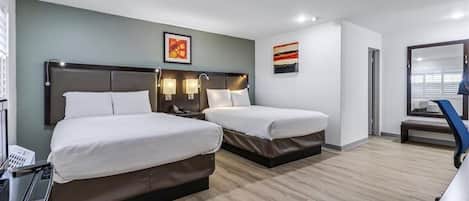 Habitación doble | Escritorio, espacio para trabajar con laptop y wifi gratis