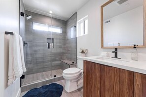 Hair dryer, towels