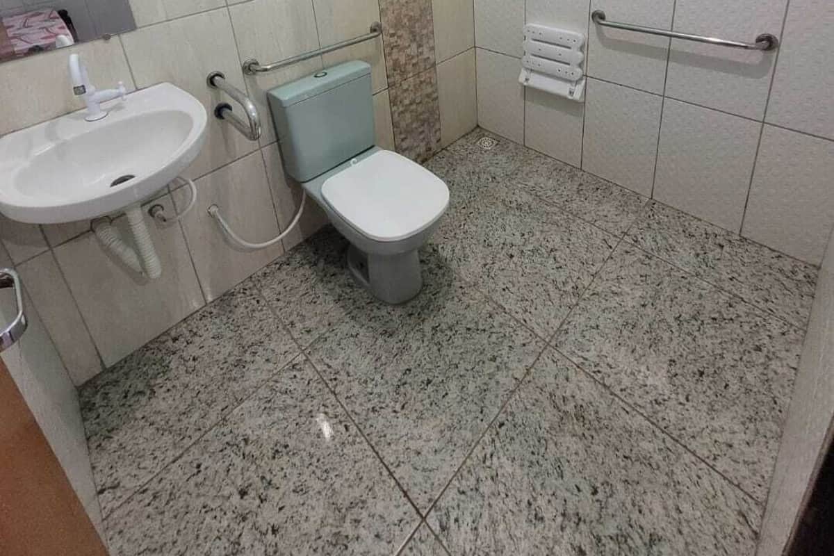Exclusive Triple Room, Mobility Accessible | Bathroom | Shower, towels, soap, toilet paper