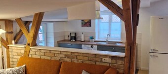 "Spacious, cozy vacation apartment in the Lehnenhof" rural, not far from the Baltic Sea