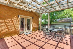 Outdoor dining - Walk to Dtwn & Freed-Hardeman: Home w/ Fenced Yard (Henderson)