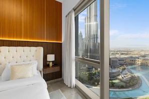 2 室のベッドルーム、セーフティボックス (室内)、アイロン / アイロン台、旅行用ベビーベッド