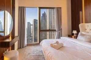 2 bedrooms, in-room safe, iron/ironing board, travel cot